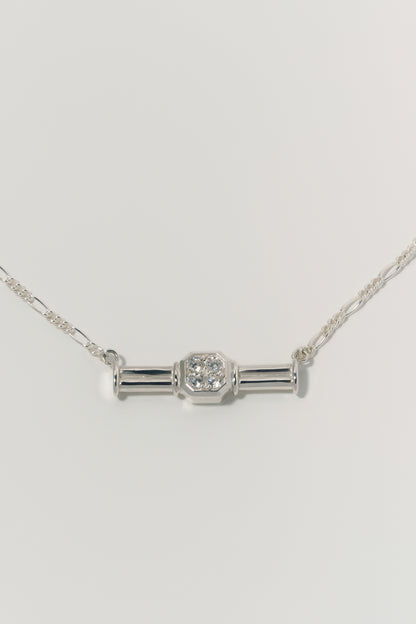 【店舗用】frame necklace(cz)(silver/gold)