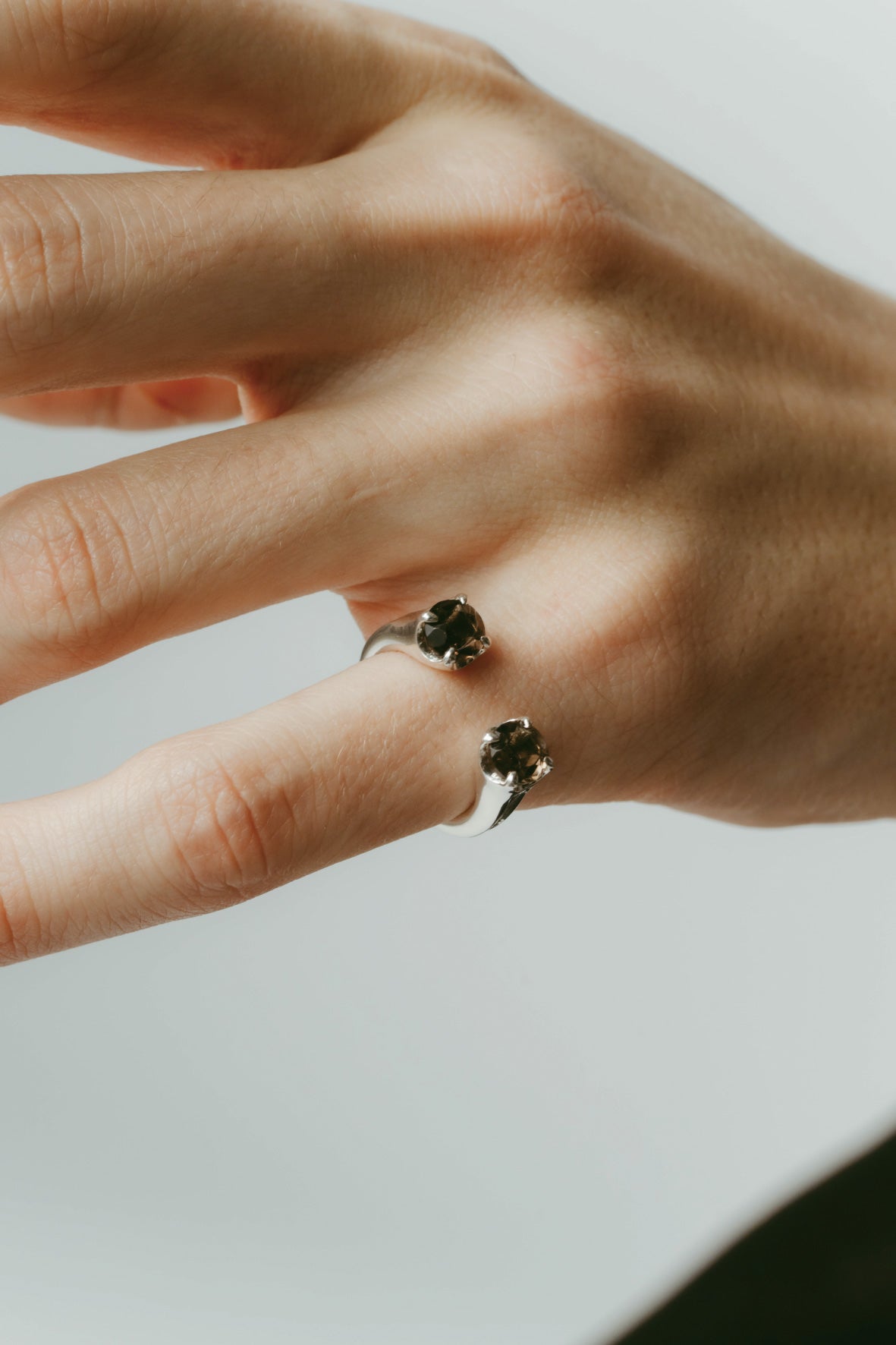 fork ring(sq)(silver/gold)