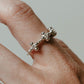 【受注商品】flower ring/03(cz)(silver/gold)