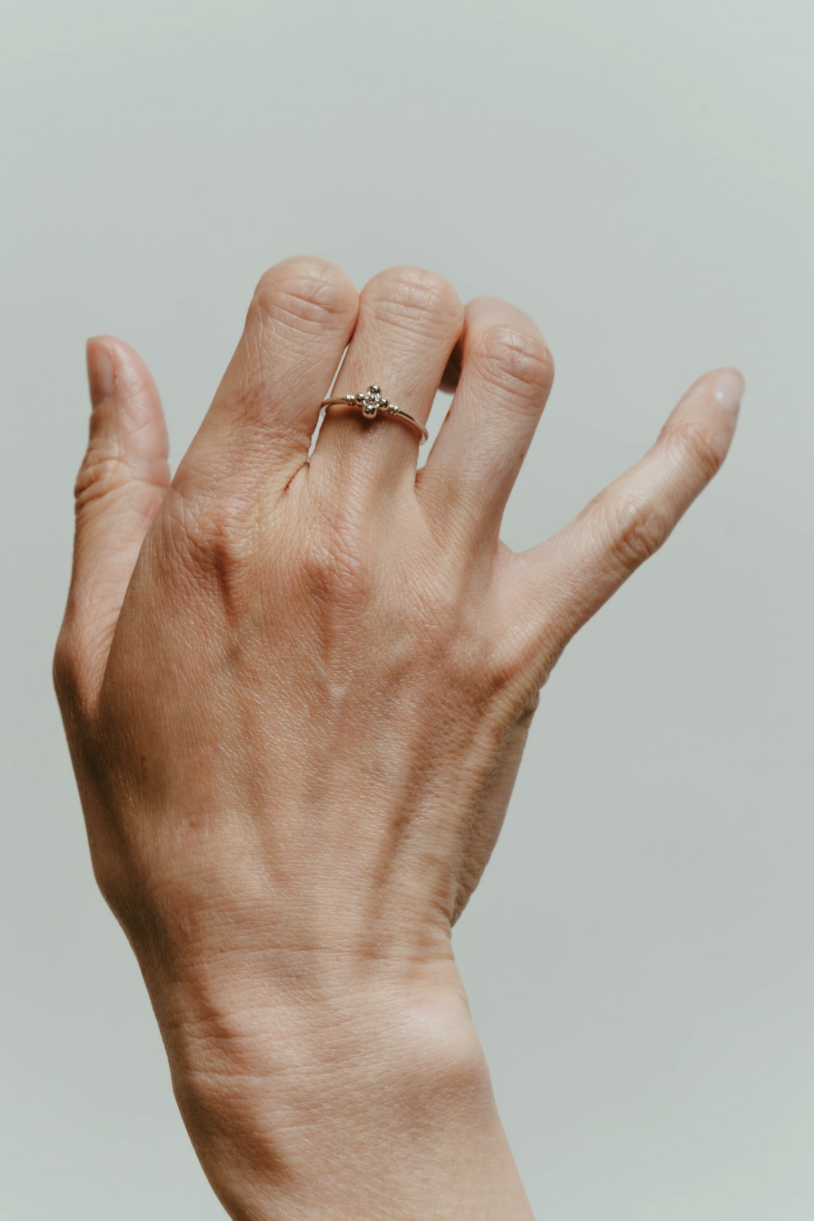 【店舗用】flower ring/04(silver/gold)