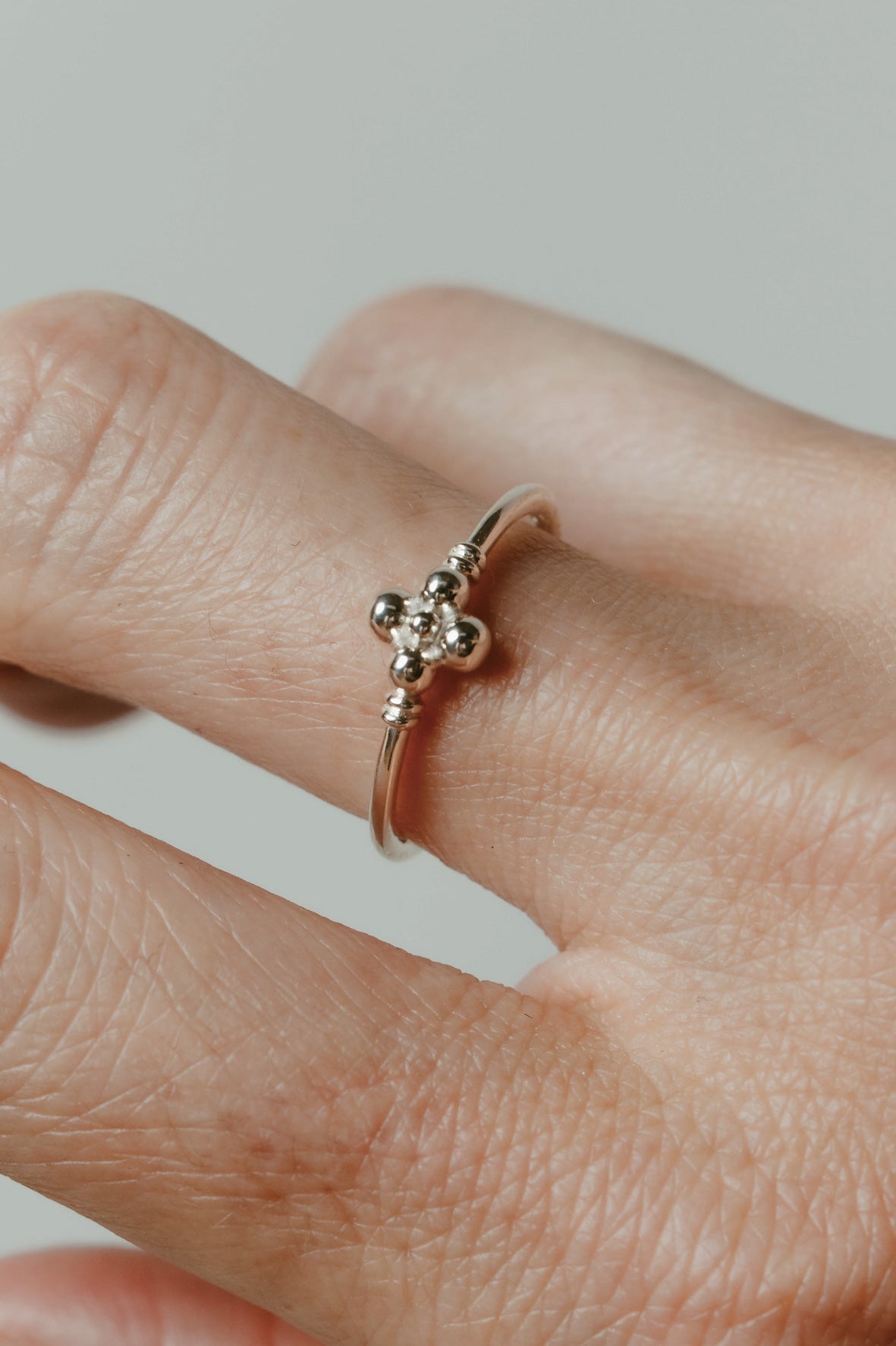 【店舗用】flower ring/04(silver/gold)