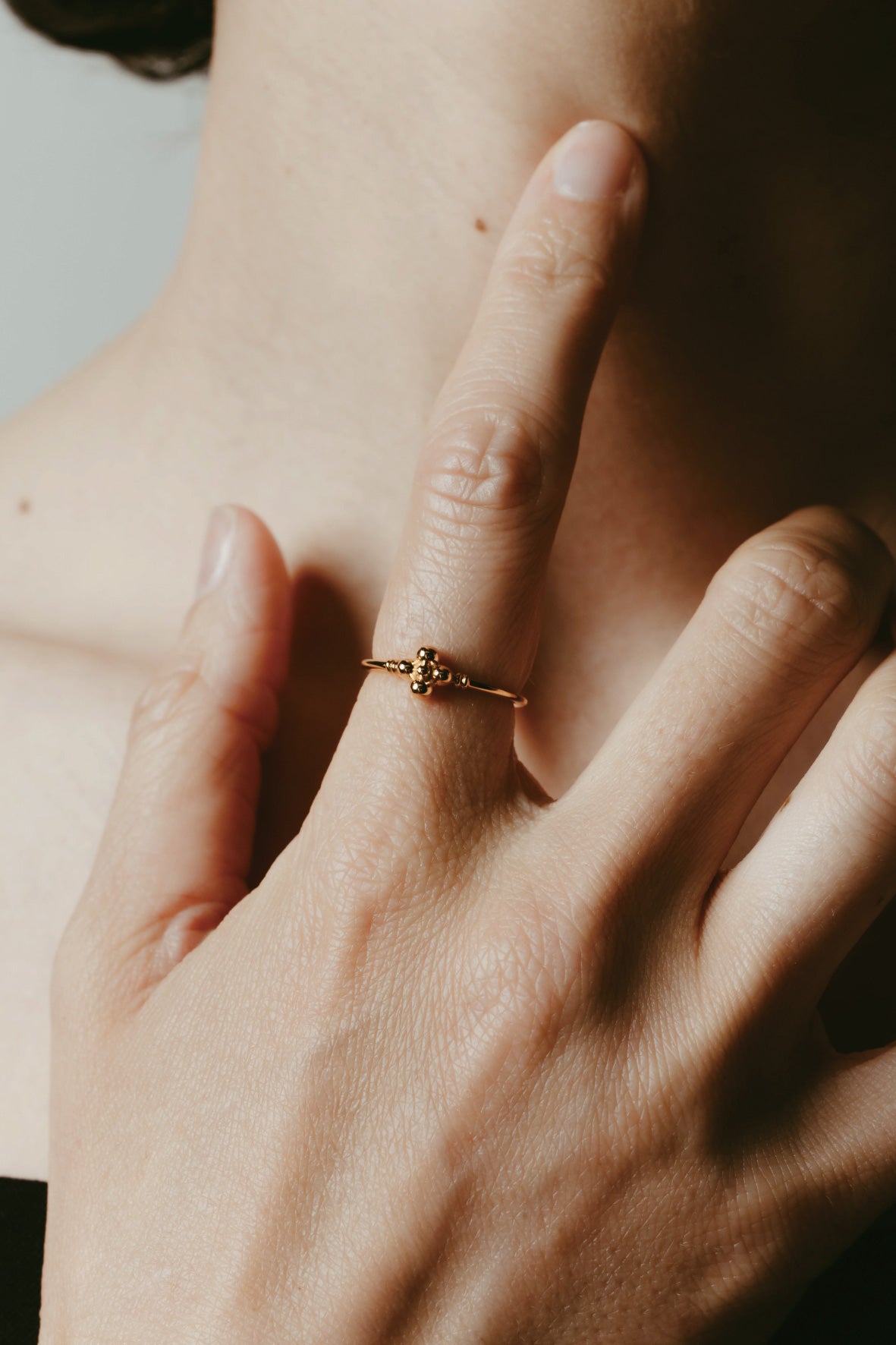 【店舗用】flower ring/04(silver/gold)