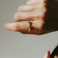 【店舗用】flower ring/03(onyx)(silver/gold)