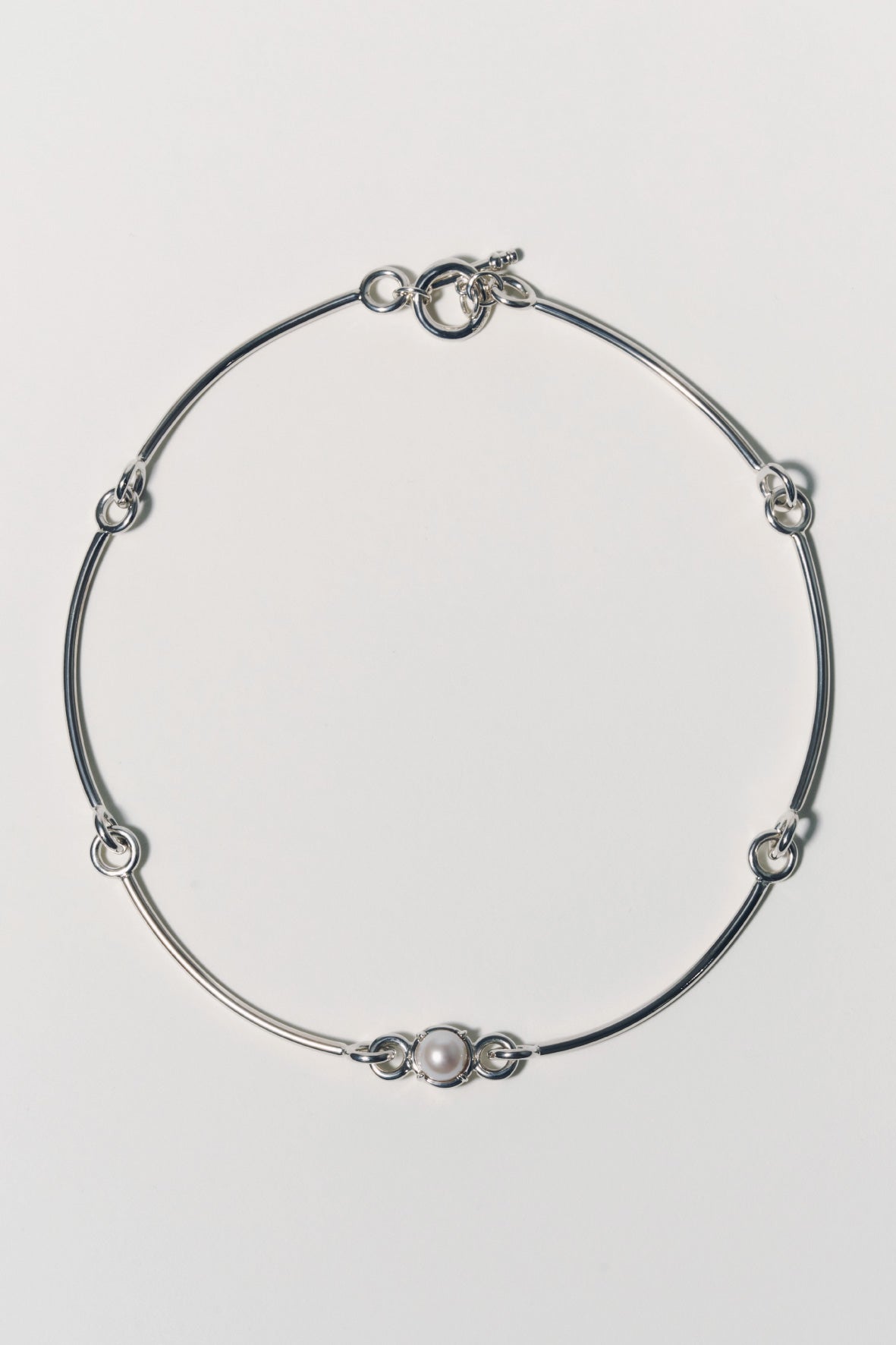 pearl necklace(silver)