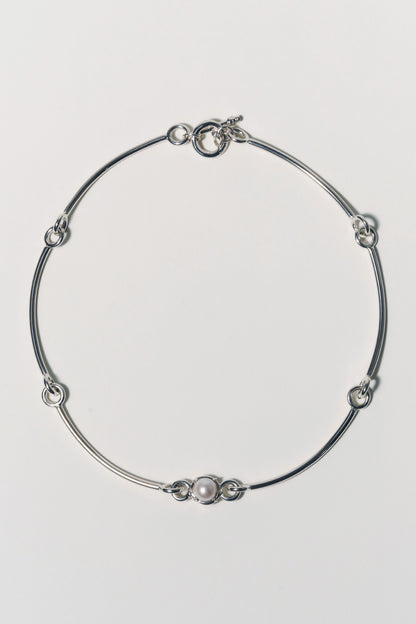 pearl necklace(silver)