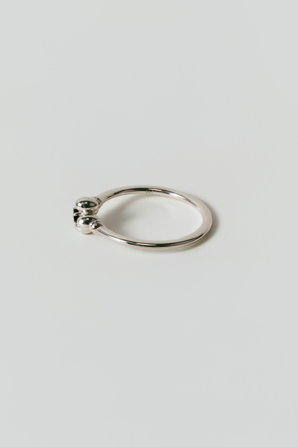 【店舗用】flower ring/04(onyx)(silver/gold)