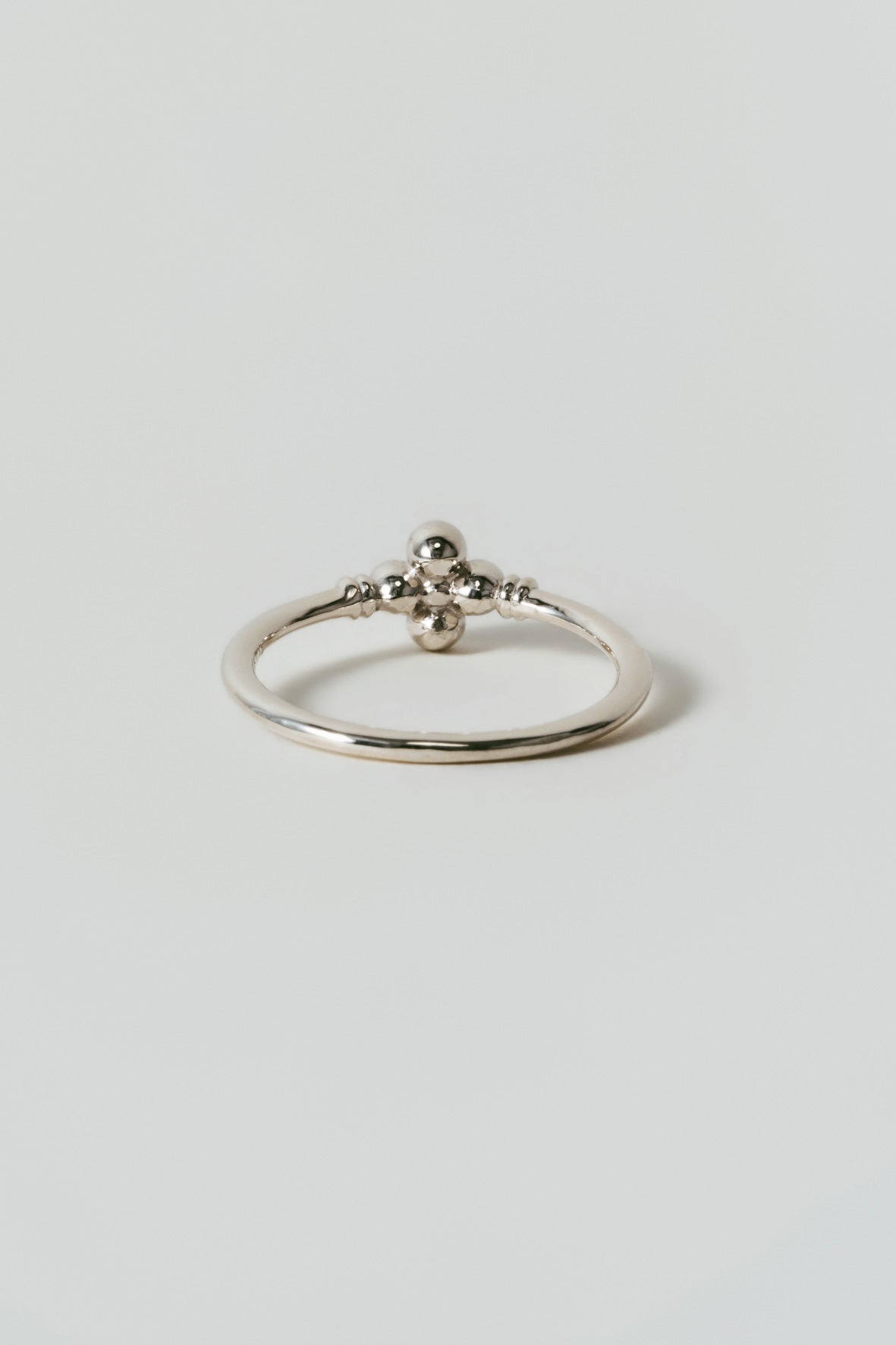 【店舗用】flower ring/04(onyx)(silver/gold)