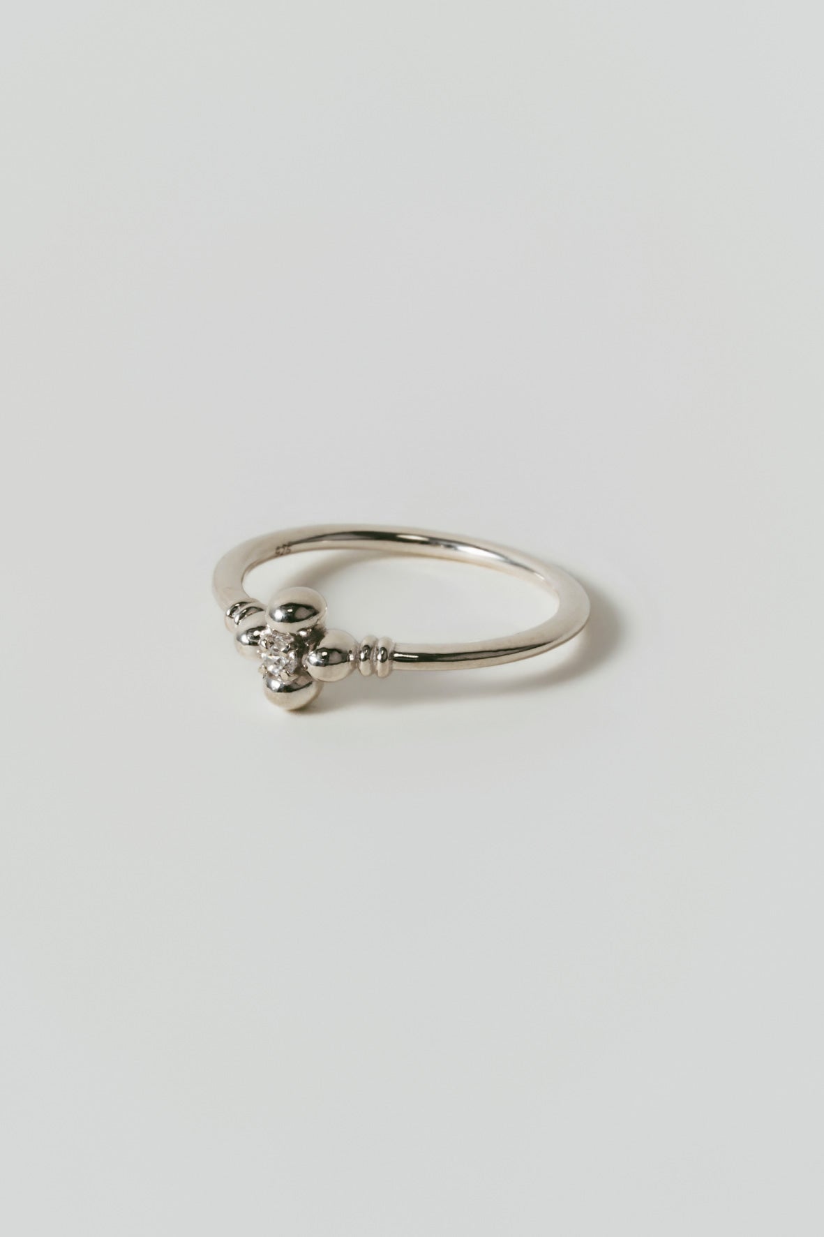 【受注商品】flower ring/04(cz)(silver/gold)