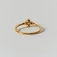 【店舗用】flower ring/04(onyx)(silver/gold)