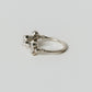 【受注商品】flower ring/03(cz)(silver/gold)