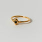 【店舗用】flower ring/04(onyx)(silver/gold)