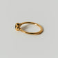 【店舗用】flower ring/04(onyx)(silver/gold)