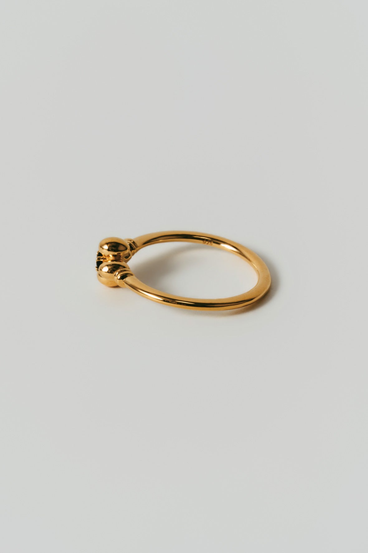 【店舗用】flower ring/04(onyx)(silver/gold)