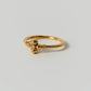 【受注商品】flower ring/04(cz)(silver/gold)