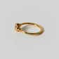 【受注商品】flower ring/04(cz)(silver/gold)