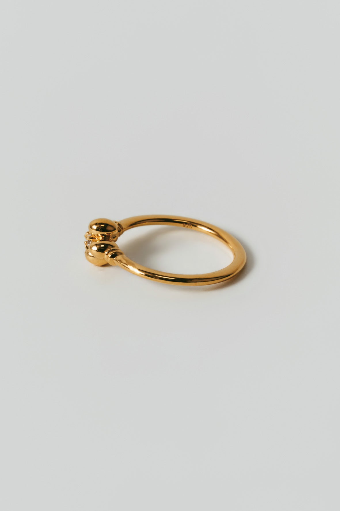 【受注商品】flower ring/04(cz)(silver/gold)