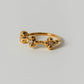 【受注商品】flower ring/03(cz)(silver/gold)