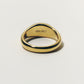 【受注商品】robot eye ring(cz×onyx)(silver/gold)