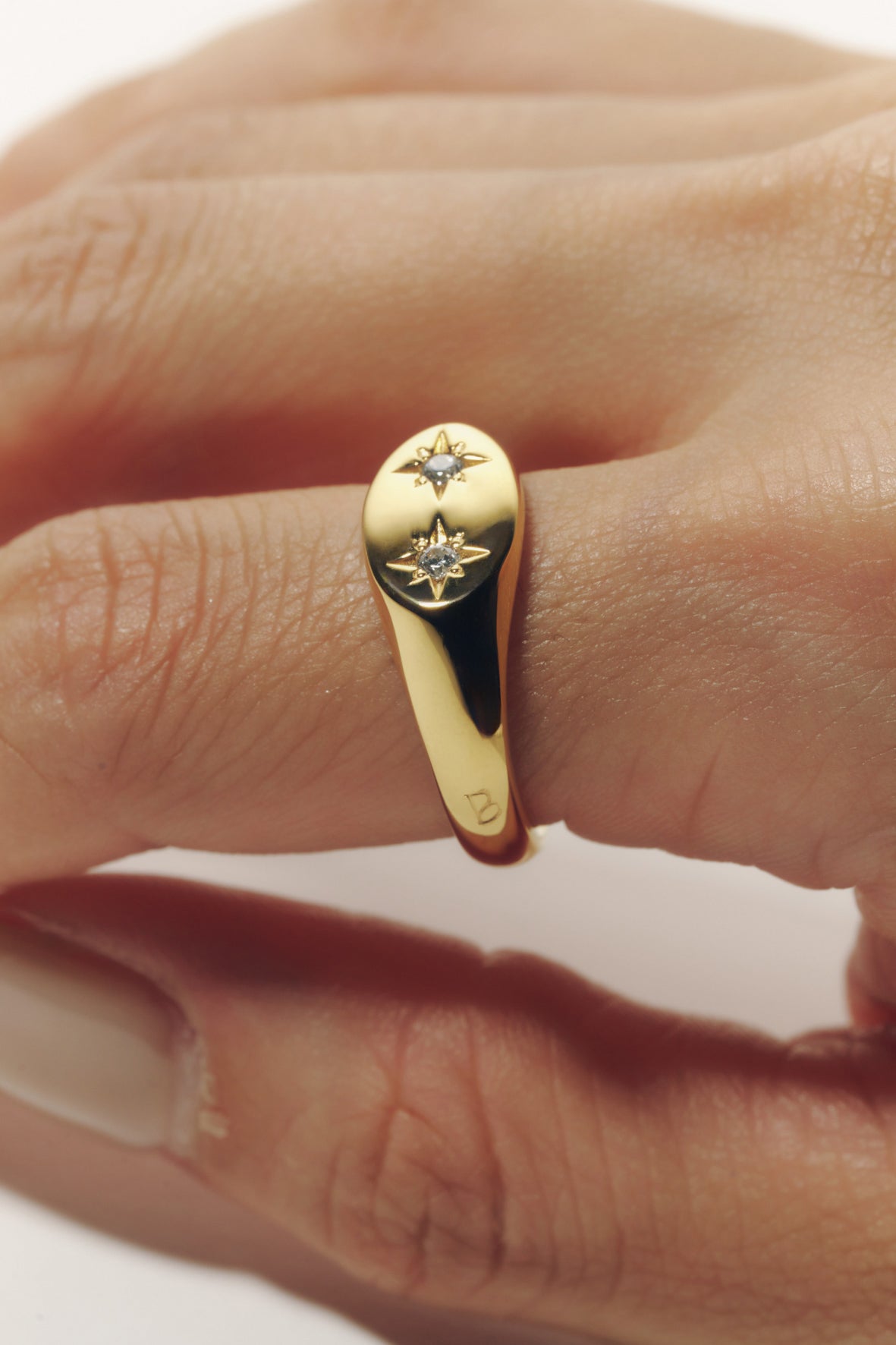 【受注商品】robot eye ring(cz)(silver/gold)