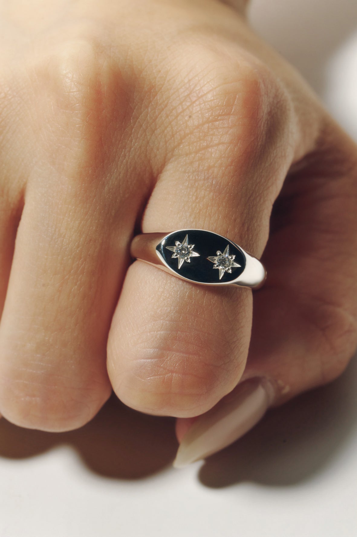 【受注商品】robot eye ring(cz)(silver/gold)