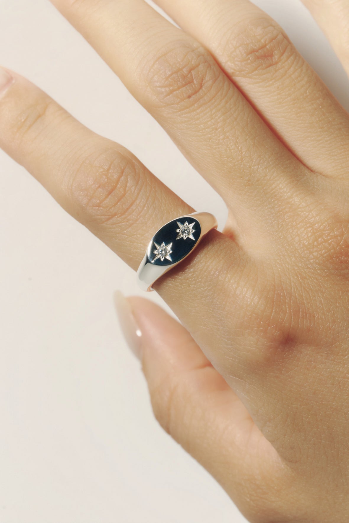 【受注商品】robot eye ring(cz)(silver/gold)