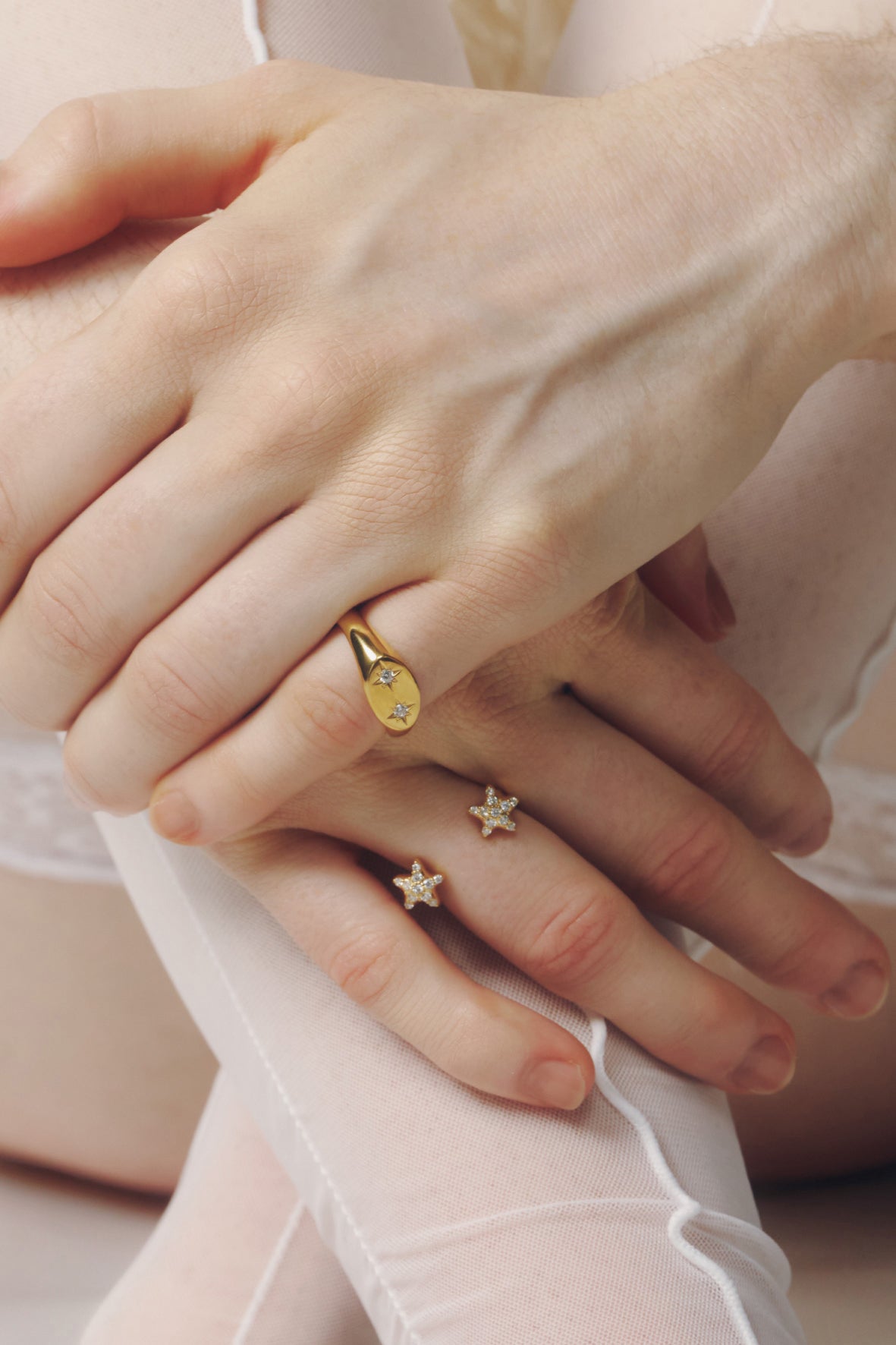 【受注商品】sea star ring(silver/gold)