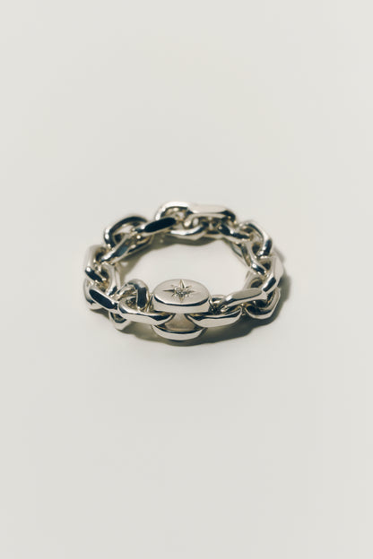 【受注商品】-Atelier限定- star chain ring(silver/gold)