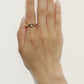 【受注商品】-Atelier限定- star chain ring(silver/gold)