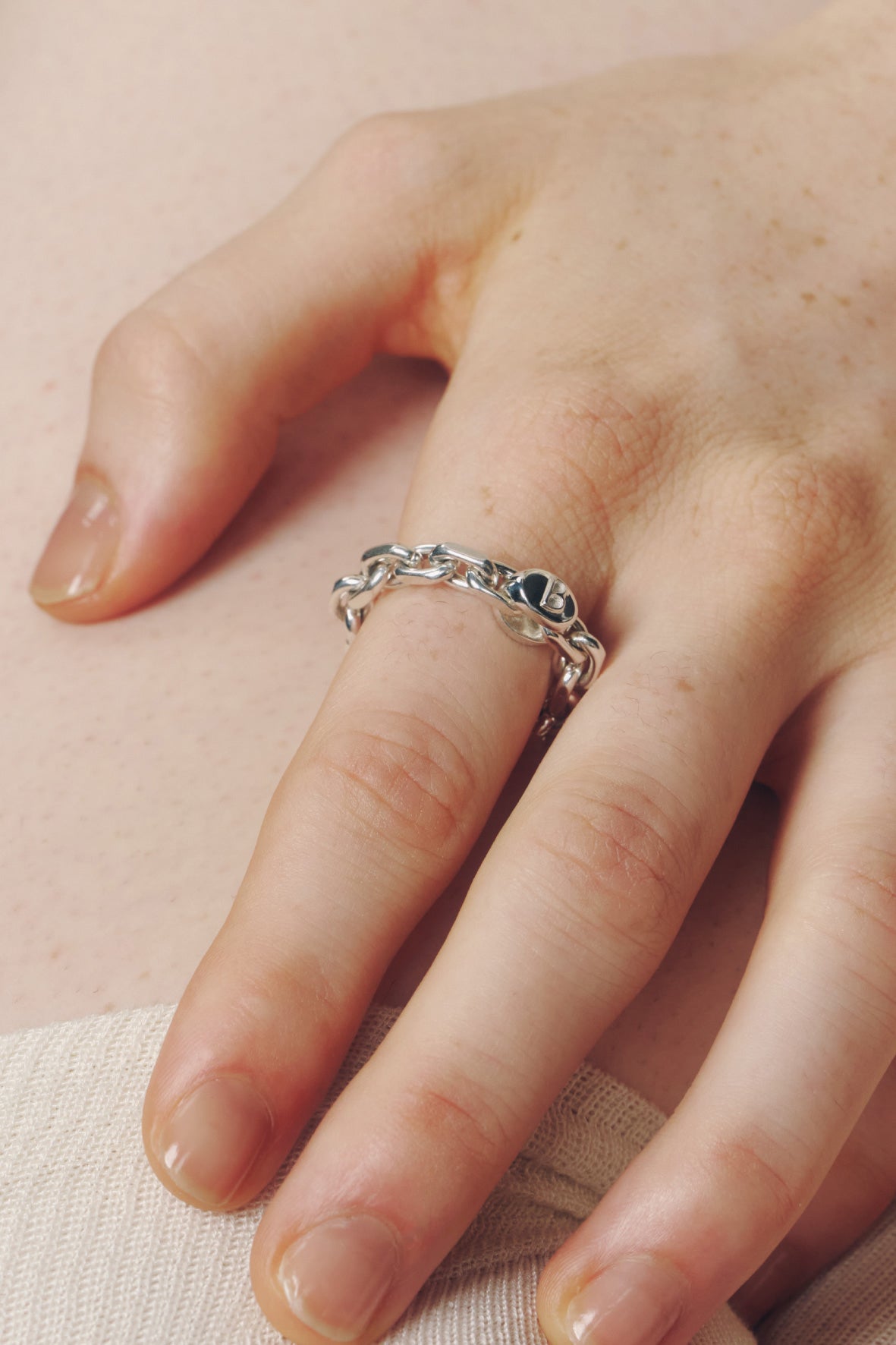 【受注商品】-Atelier限定- star chain ring(silver/gold)