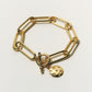 【店舗用】star coin bracelet(cz)(silver/gold)