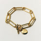 【店舗用】star coin bracelet(cz)(silver/gold)