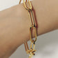 【店舗用】star coin bracelet(cz)(silver/gold)