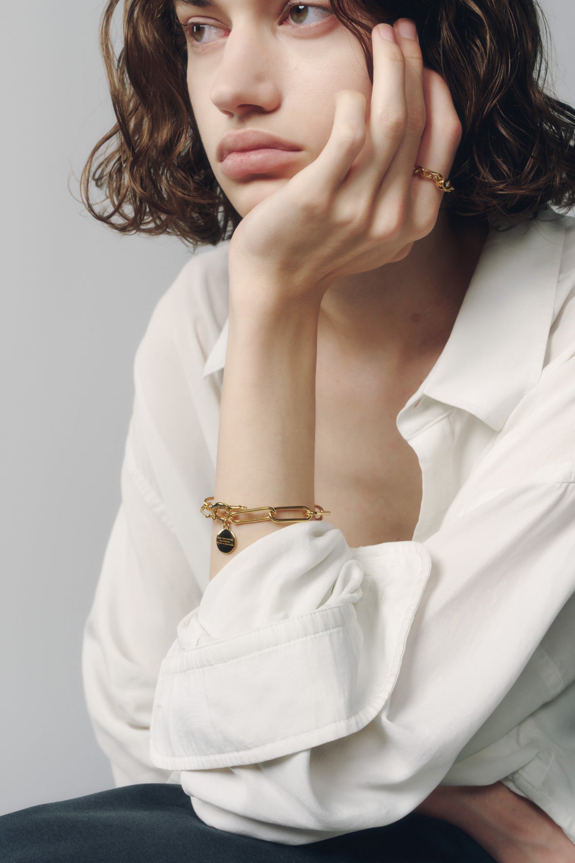 【店舗用】star coin bracelet(cz)(silver/gold)