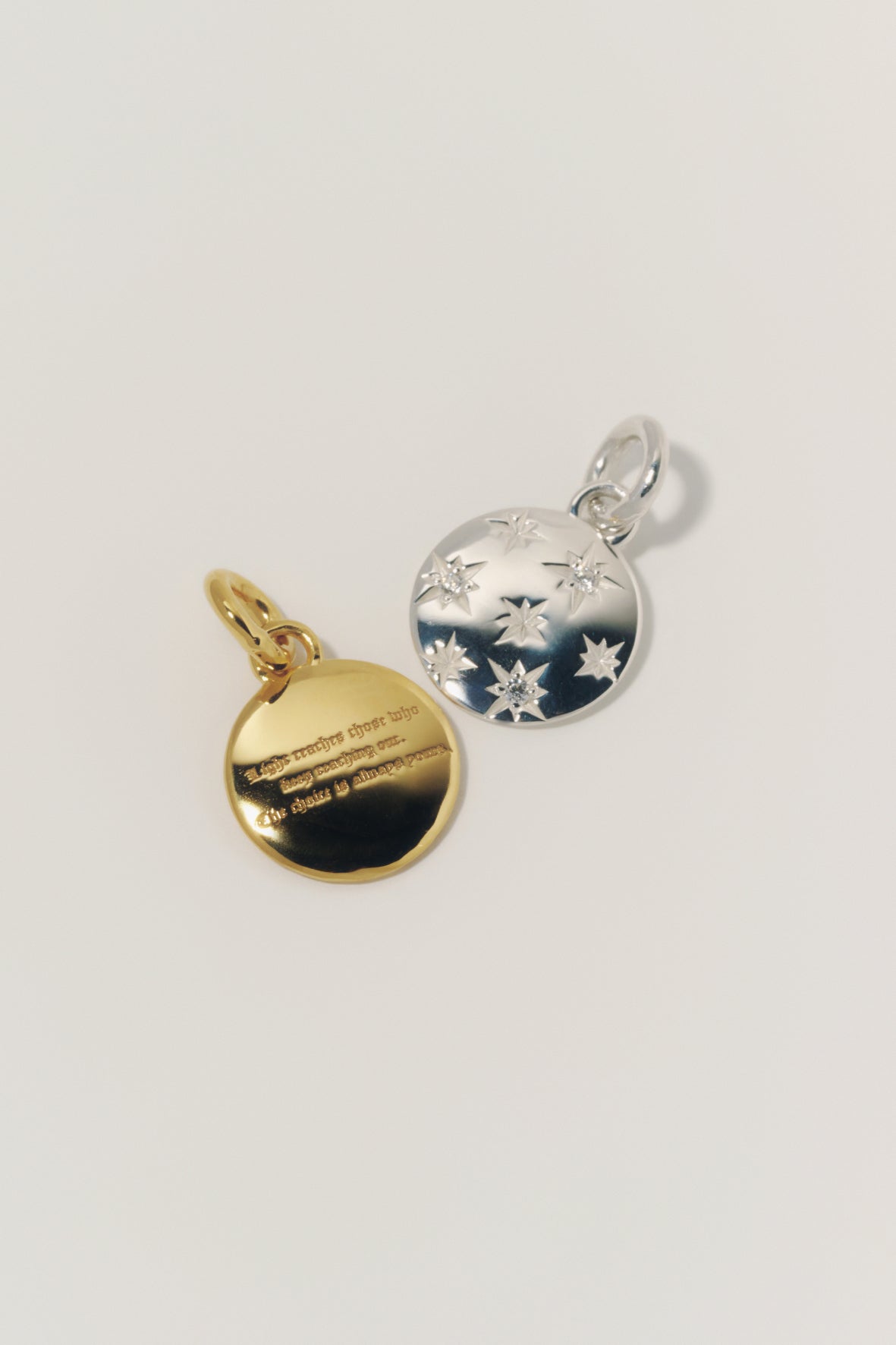 【受注商品】star coin charm(cz)(silver/gold)