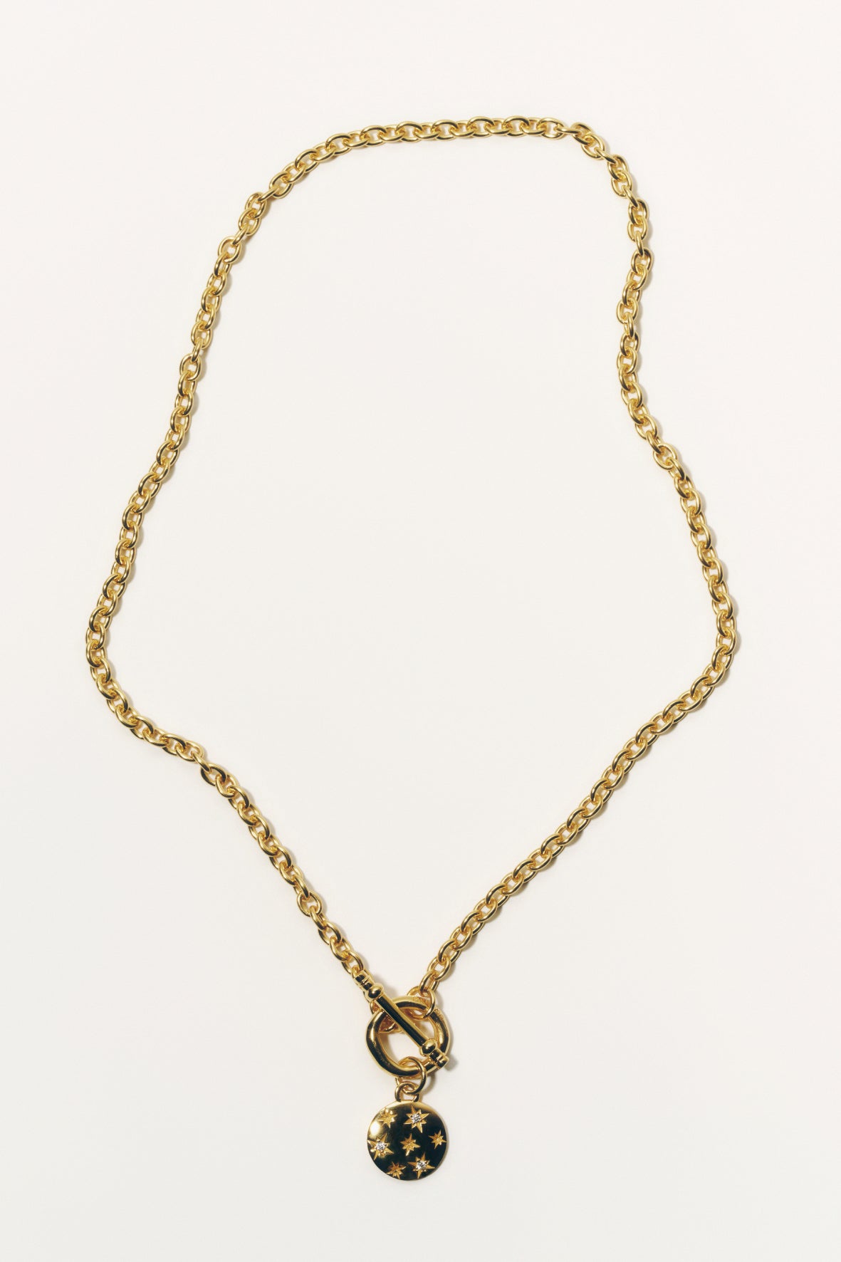 【店舗用】star coin necklace(cz)(silver/gold)