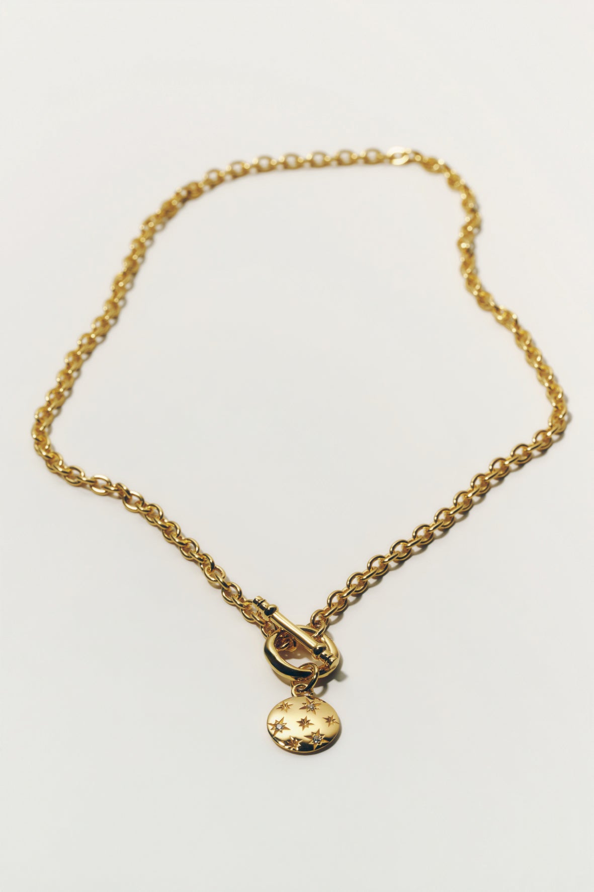 【店舗用】star coin necklace(cz)(silver/gold)