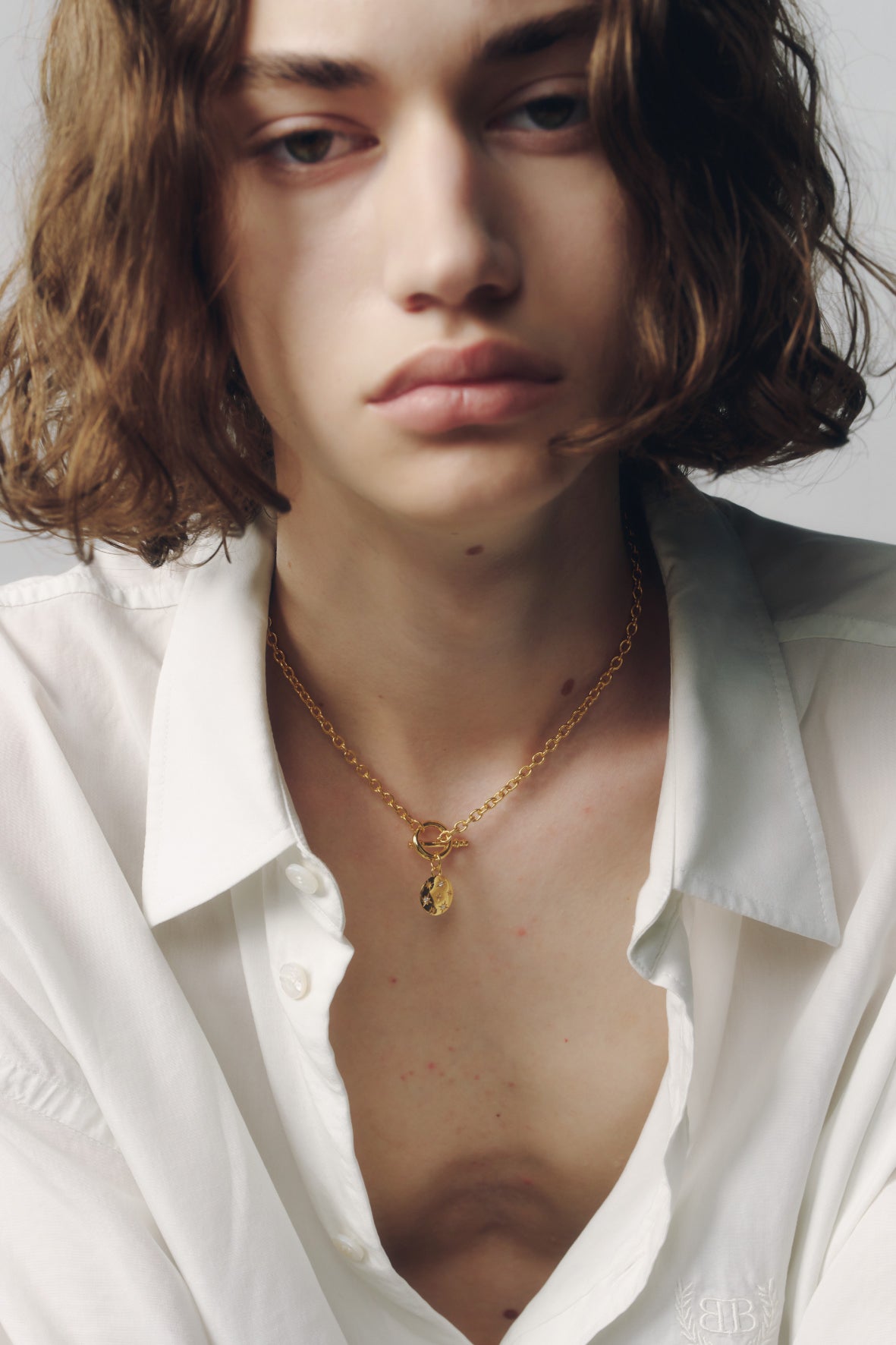 【店舗用】star coin necklace(cz)(silver/gold)