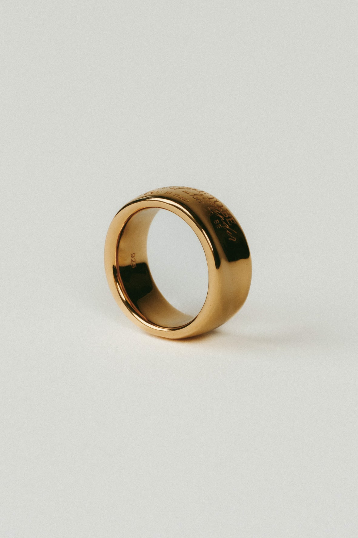 【受注販売】text ring(silver/gold)