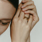 【受注販売】text ring(silver/gold)