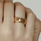 【受注販売】text ring(silver/gold)