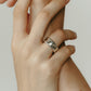 【受注販売】text ring(silver/gold)